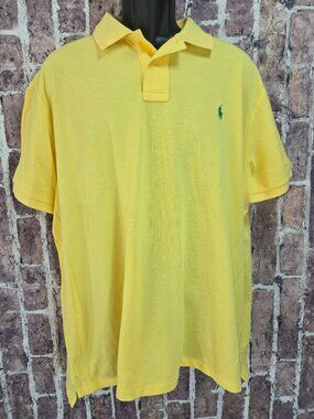 Polo Ralph Lauren Earth Custom Slim Fit Yellow Polo XXL